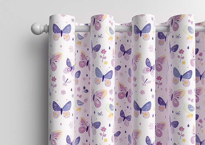 Butterfly Garden, Enchanting Purples - Made to Measure Curtains - Image 12